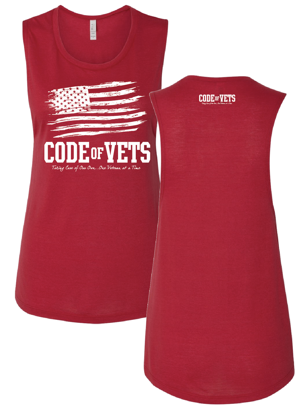 Code of Vets - Women's Muscle Tank - Red