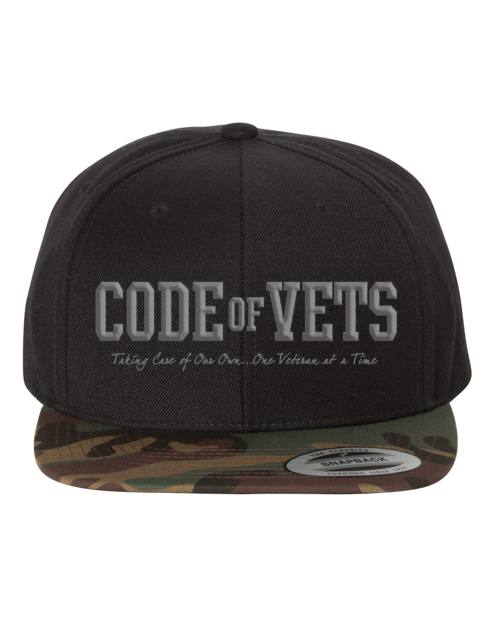 Code of Vets - Black/Camo Hat