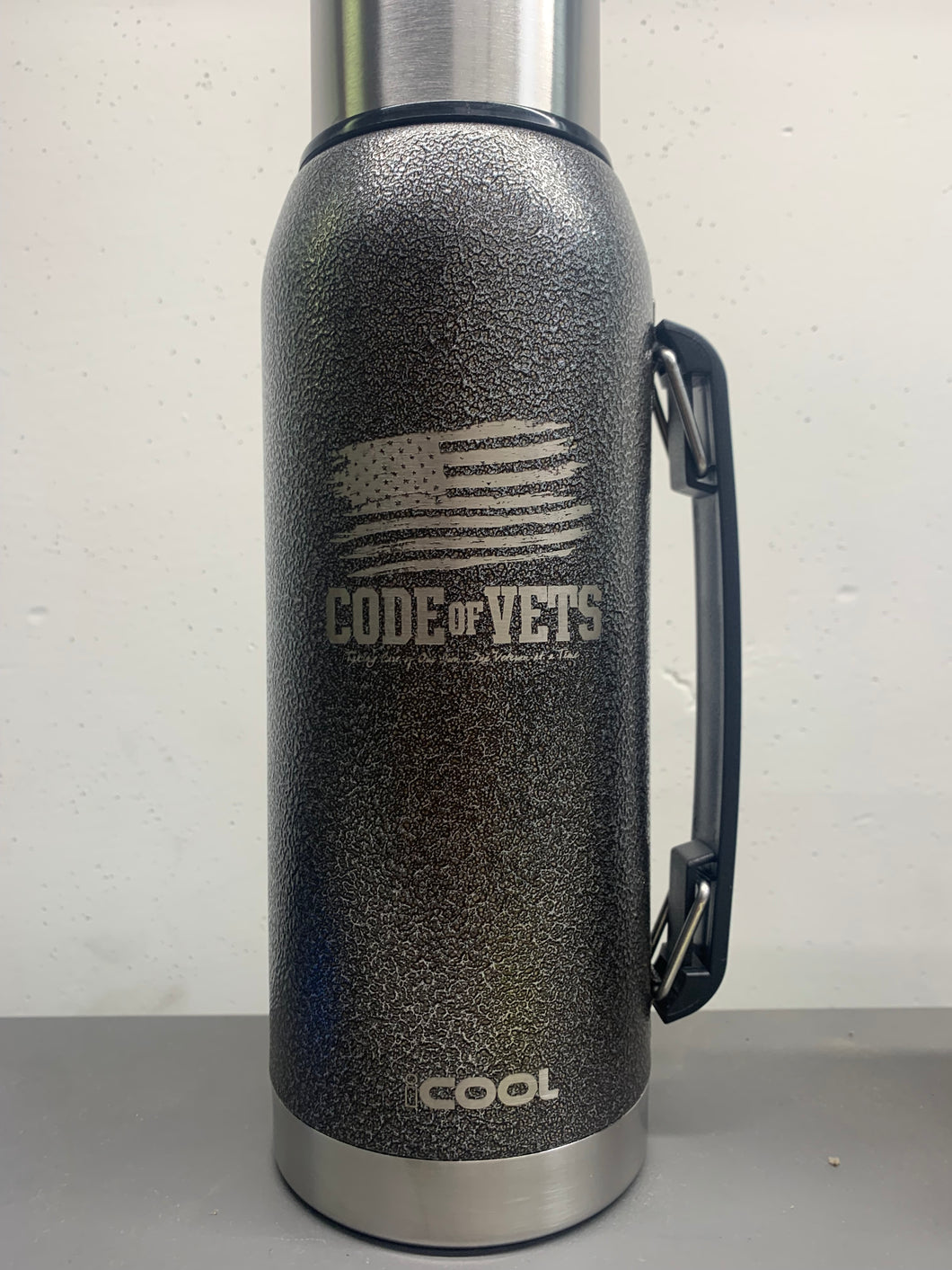 COV Logo iCOOL® Silverton 34 oz. Double Wall, Stainless Steel Water Bottle