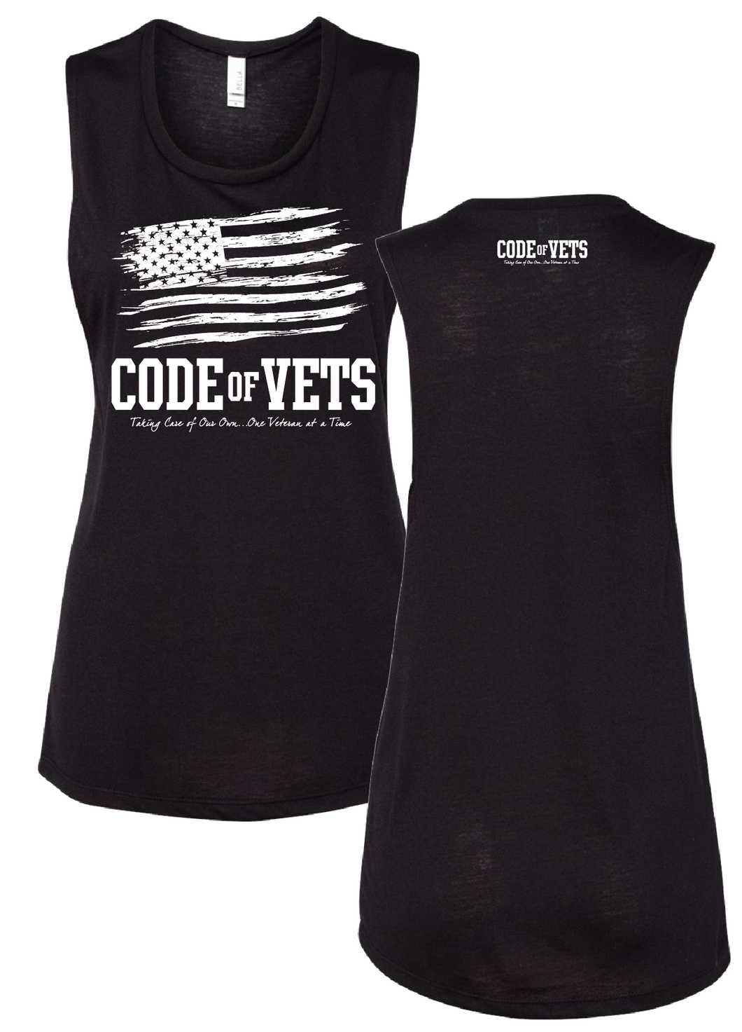 Code of Vets - Women's Muscle Tank - Black