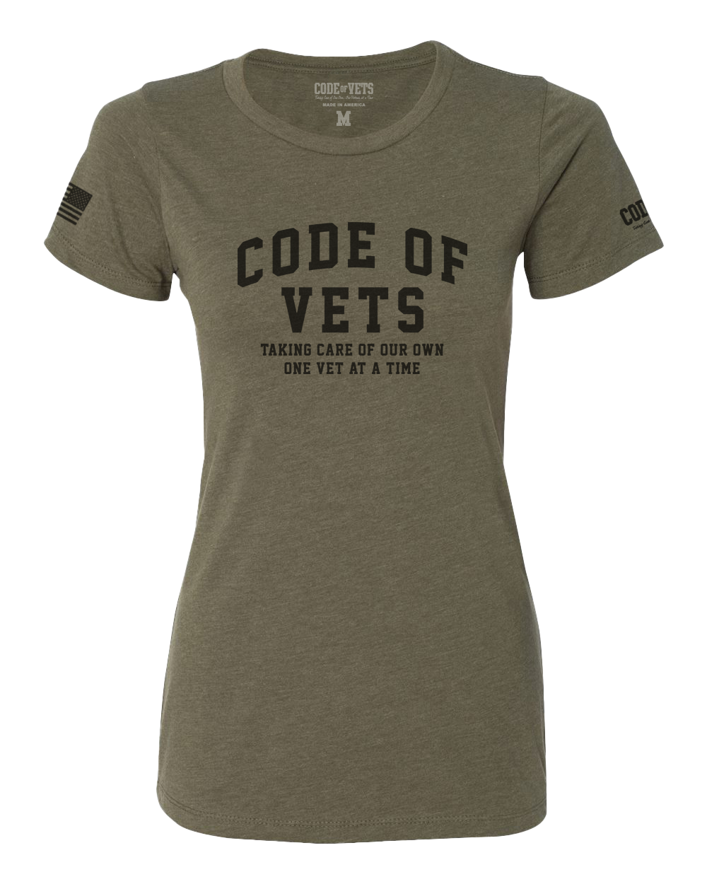Code of Vets - Women's Logo Tee - Military Green