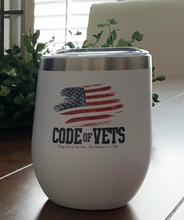 Load image into Gallery viewer, Code of Vets - Wine Tumbler
